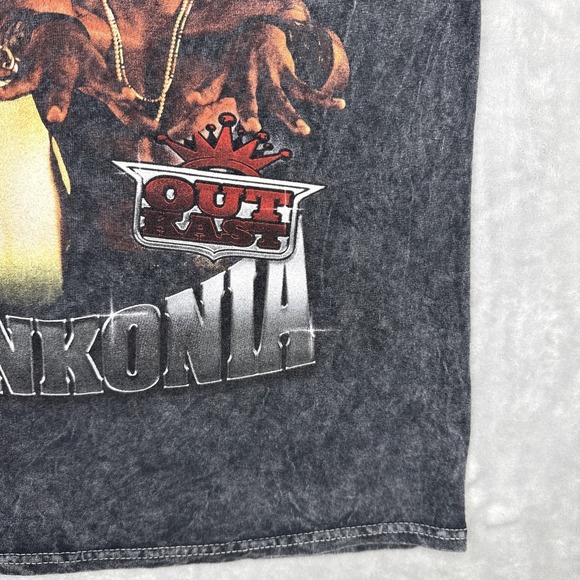 Outkast Shirt Black Stankonia Graphic Print Rap Hip Hop  Women's Acid Wash Sz S - Picture 5 of 10